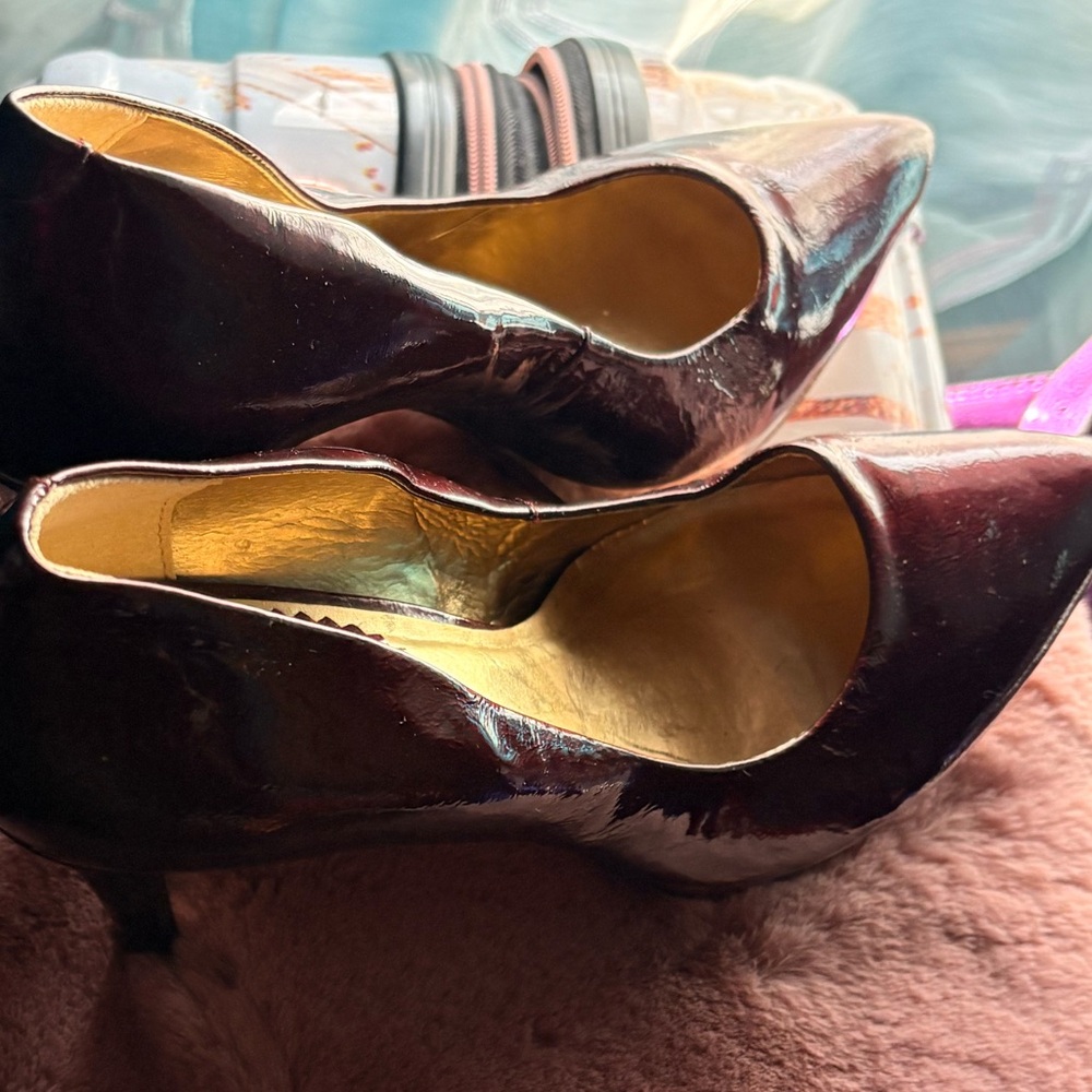 Aldo Shiny Black Heels - Picture 7 of 8